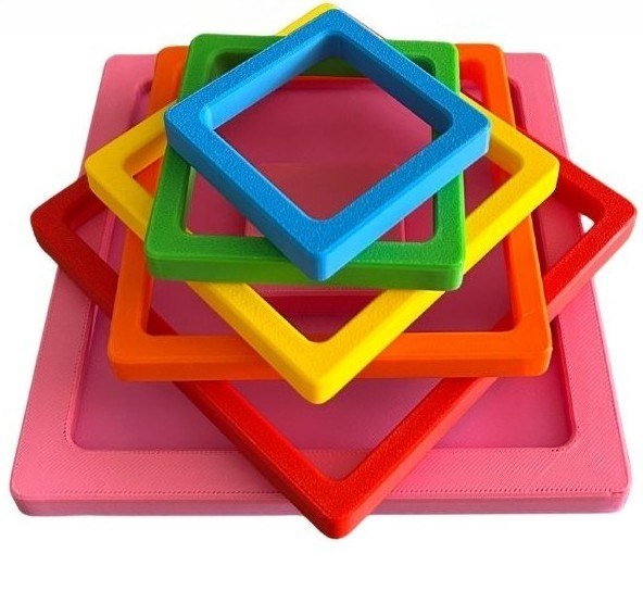 Montessori Geometrik Şekil Eşleştirme Materyali - Eğitici Set
