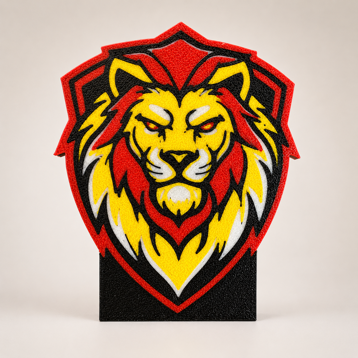 Aslan Figürlü Masaüstü Dekor – 3D Baskı Obje