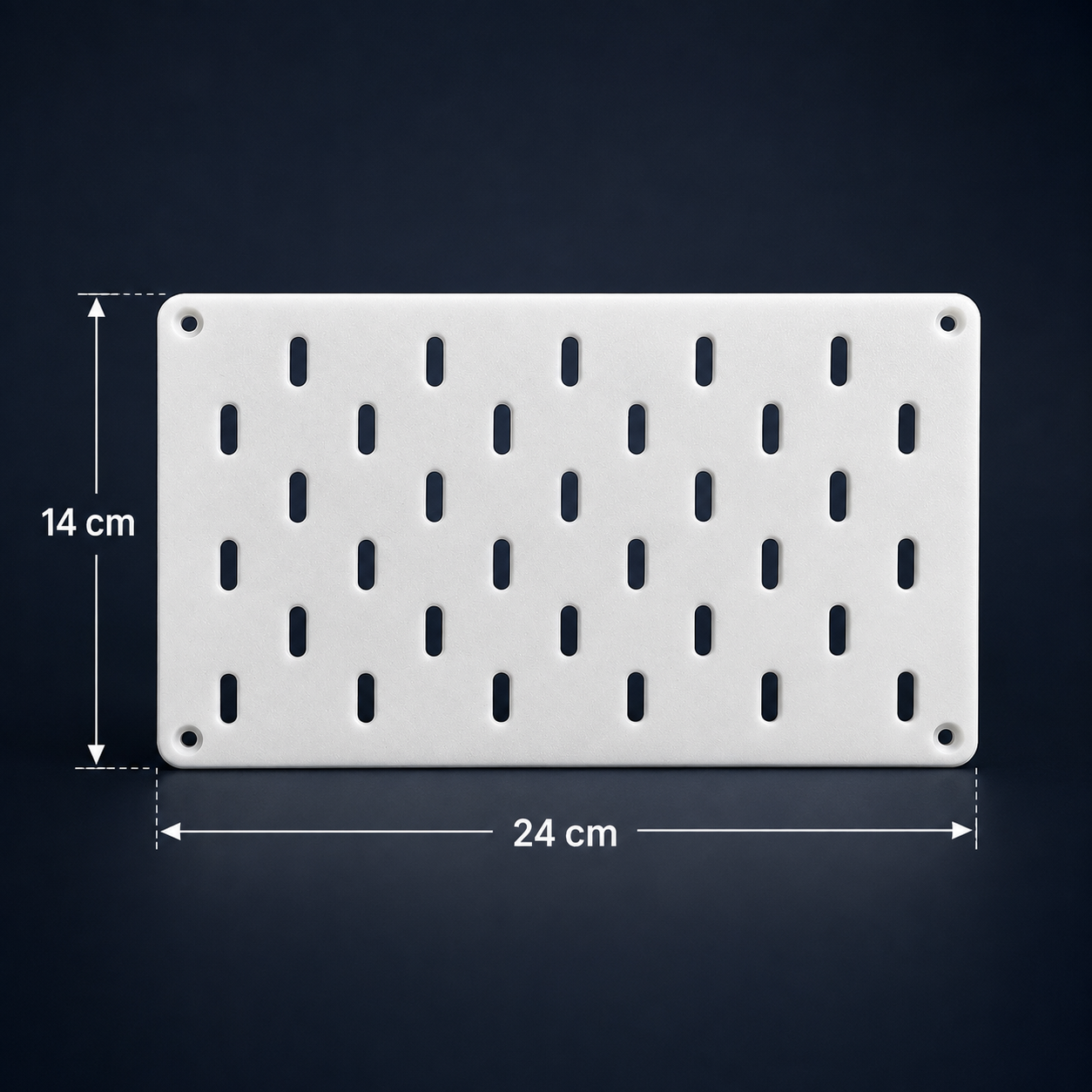 14x24 cm delikli düzenleme panosu - pegboard