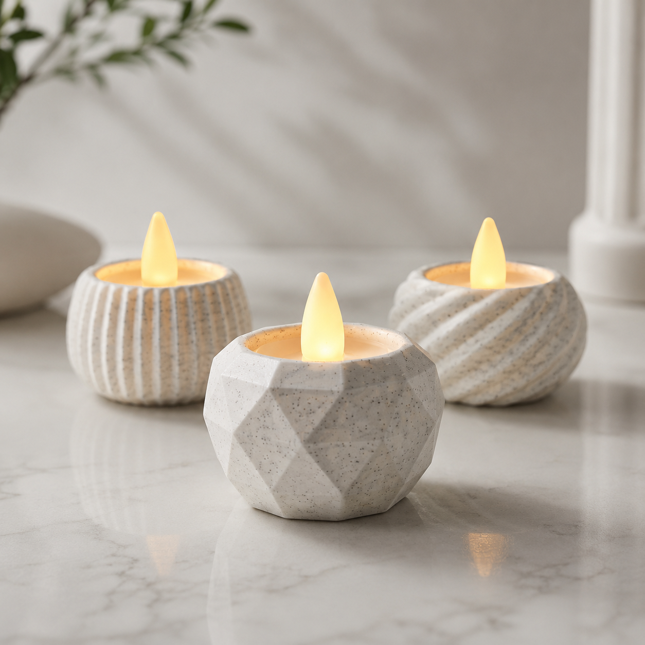 Mini LED Mumluk Seti – Dekoratif Işıklı 1’li, 3’lü ve 5’li Set