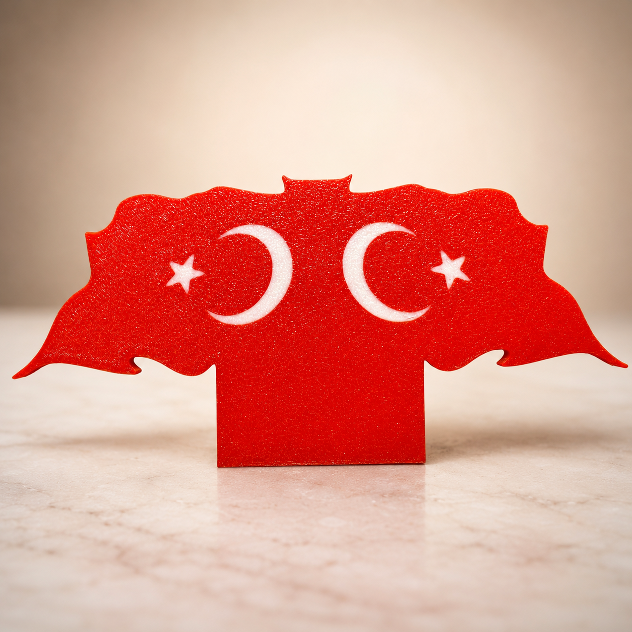 Türk Bayrağı Türkiye Haritası Masaüstü Dekor – 3D Tasarım