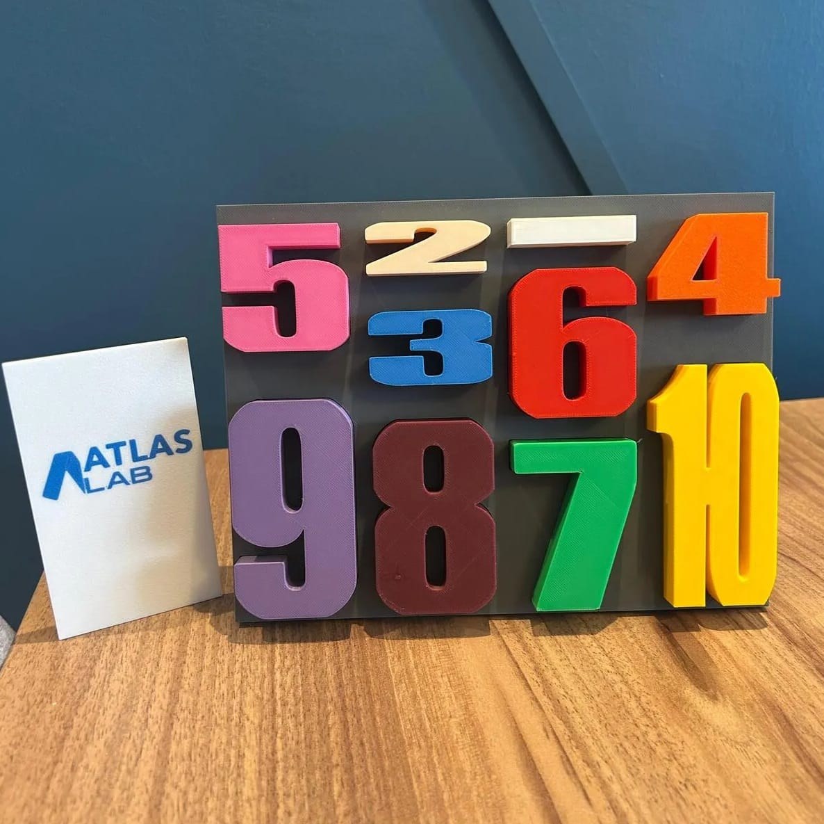 Montessori Sayı Puzzle Tahtası – 1’den 10’a Renkli Eğitici Set