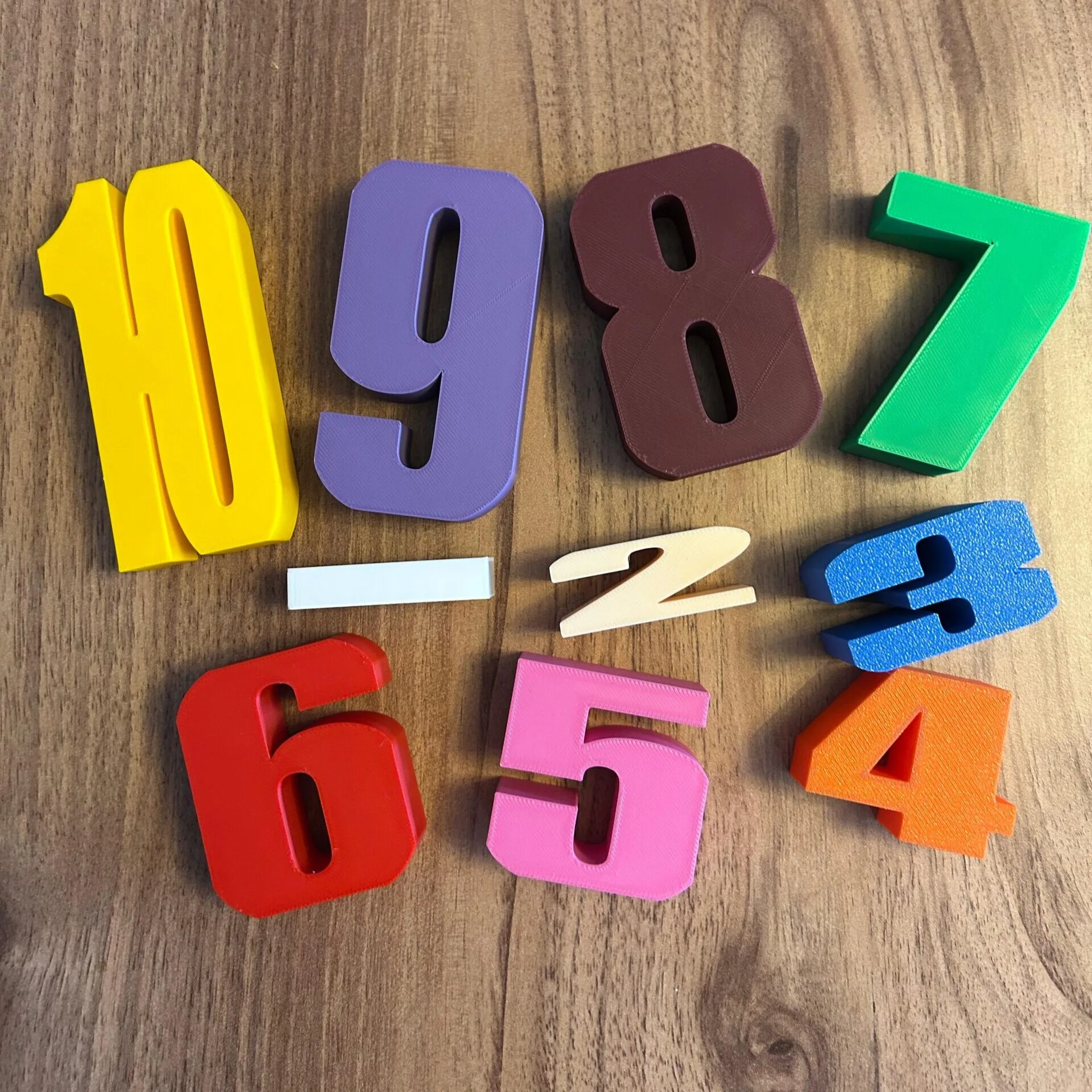 Montessori Sayı Blokları Eğitici Puzzle Seti – 3D Baskı Çocuk Oyuncakları - Görsel 2