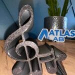 🎵 3D Baskı Müzik Temalı Nota Şeklinde Masaüstü Telefon Standı – Şık ve Fonksiyonel Telefon Tutucu📱