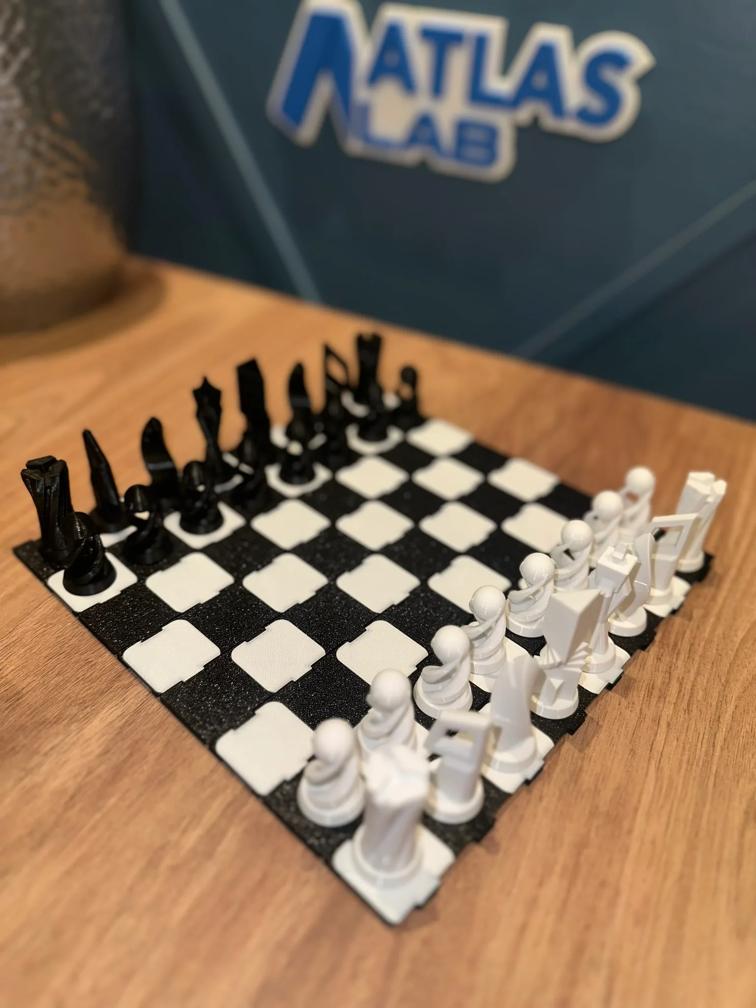 Satranç Seti Rulo Özel Tasarım 3D Baskı Katlanabilir – Şık ve Taşınabilir