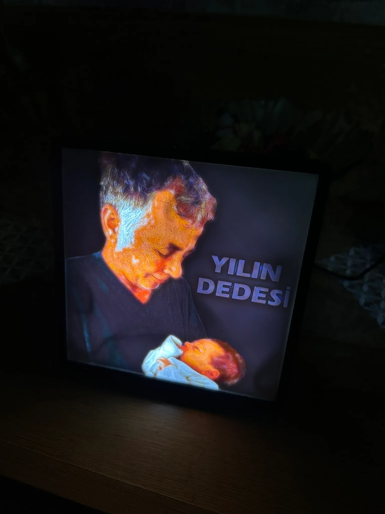 Kişiye Özel 3D Baskılı Işıklı Tablo – Babalar Günü Hediyesi - Özel Tasarım - Görsel 7