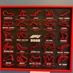F1 2025 3D Baskı Yarış Takvimi | Duvara Asılabilir Formula 1 Calendar