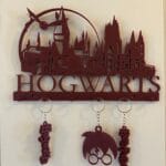 Harry Potter Hogwarts Anahtarlık Askısı + 3 Anahtarlık – 3D Baskı