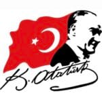 Atatürk Portresi Türk Bayrağı Türkiye Masaüstü Dekor – Atatürk İmzalı Şık Hatıra & Ofis Süsü - Hediyelik - 3D Baskı
