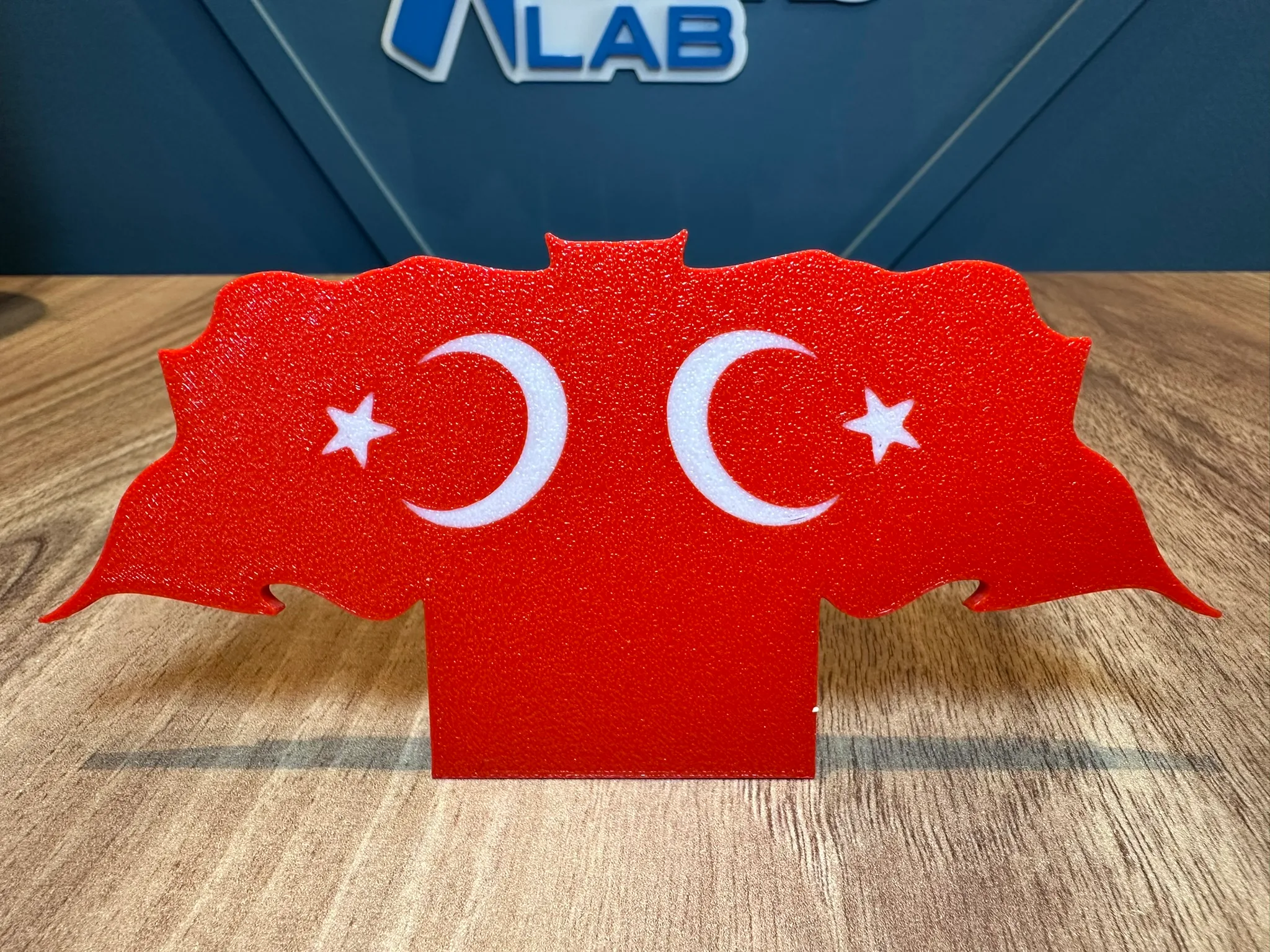 Türk Bayrağı Türkiye Masaüstü Dekoru - Özel Tasarım | Anlamlı Hediye Seçeneği - 3D Baskı - Görsel 2
