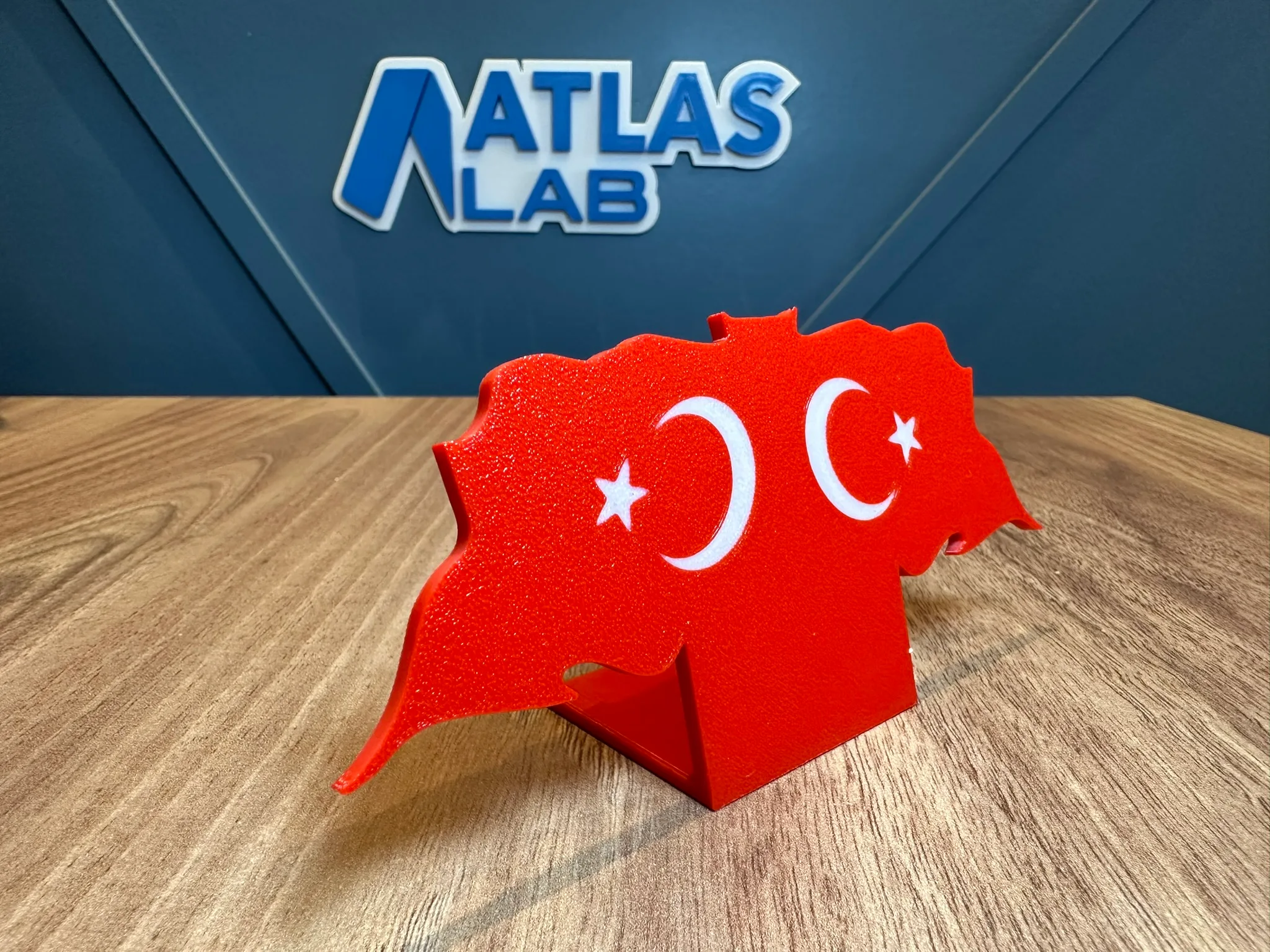 Türk Bayrağı Türkiye Masaüstü Dekoru - Özel Tasarım | Anlamlı Hediye Seçeneği - 3D Baskı - Görsel 4