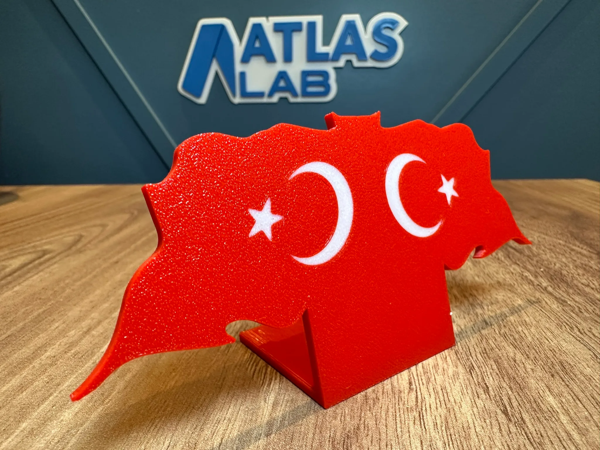 Türk Bayrağı Türkiye Masaüstü Dekoru - Özel Tasarım | Anlamlı Hediye Seçeneği - 3D Baskı - Görsel 5
