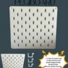 SKADIS Tarzı Pegboard - Modüler Delikli Organizasyon Panosu 22x24 Cm