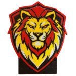 Sarı Kırmızı Aslan 3d Baskı Logo Masaüstü Dekoratif Taraftar Standı Hediyelik Ürün
