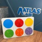 Kesirler Eğitici Puzzle 🧩 – 3D Baskı Rengarenk Fraction Oyunu 🌈 | Montessori Matematik Seti 📚