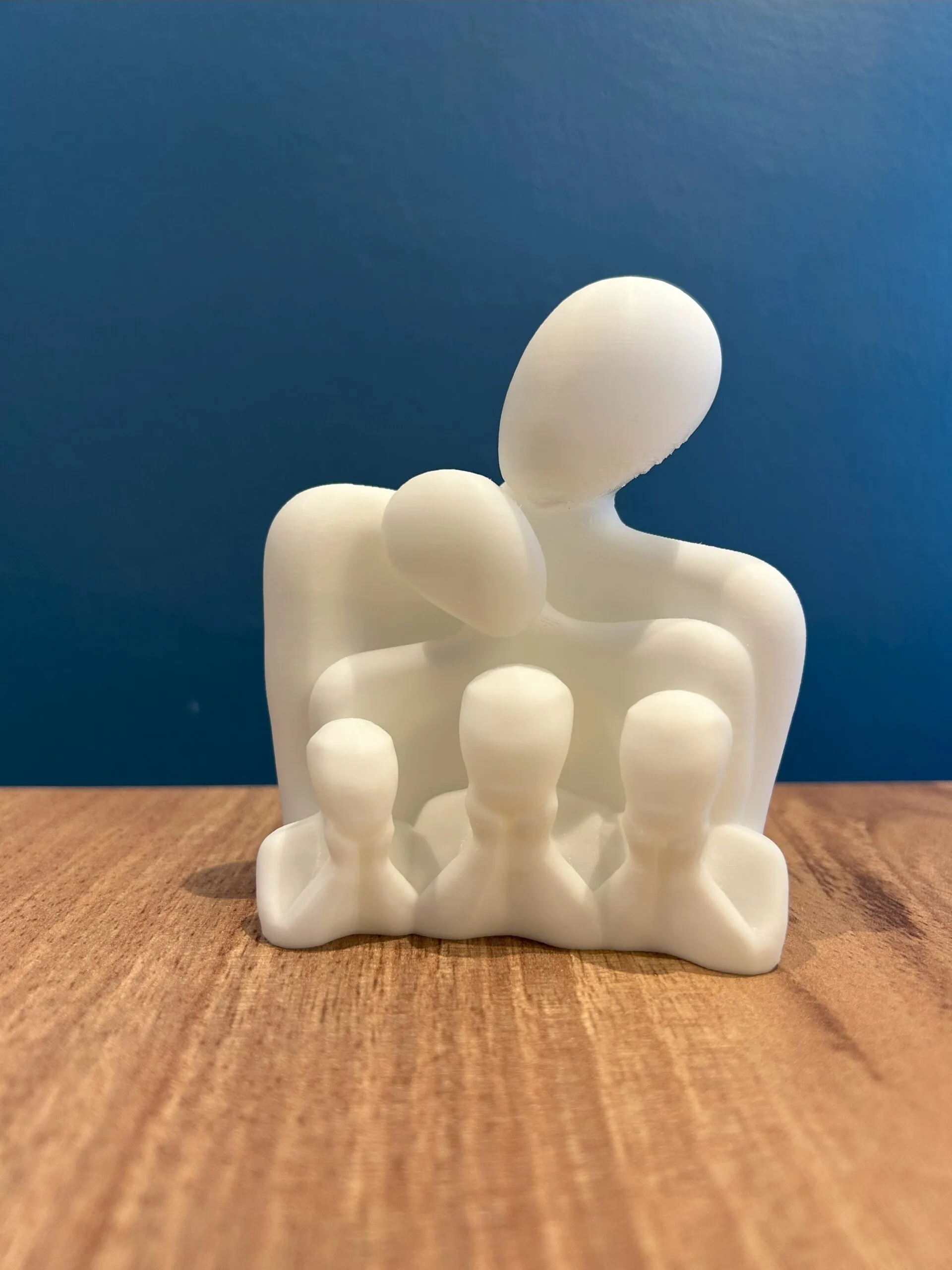 Aile Figürü – Babalar Günü Hediyelik Dekoratif Obje – 1, 2 veya 3 Çocuk Opsiyon - 3D Baskı - Görsel 5