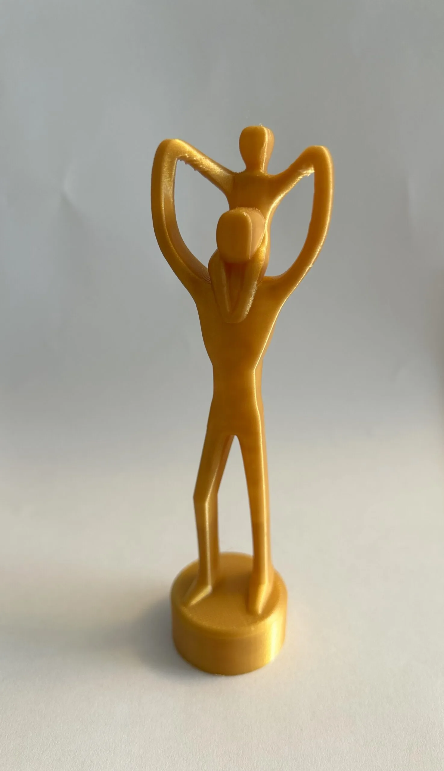 Baba ve Çocuk Figürlü Dekoratif Obje – 13,5 cm 3D Baskı Hediyelik – Babalar Günü İçin Özel Tasarım - Görsel 4