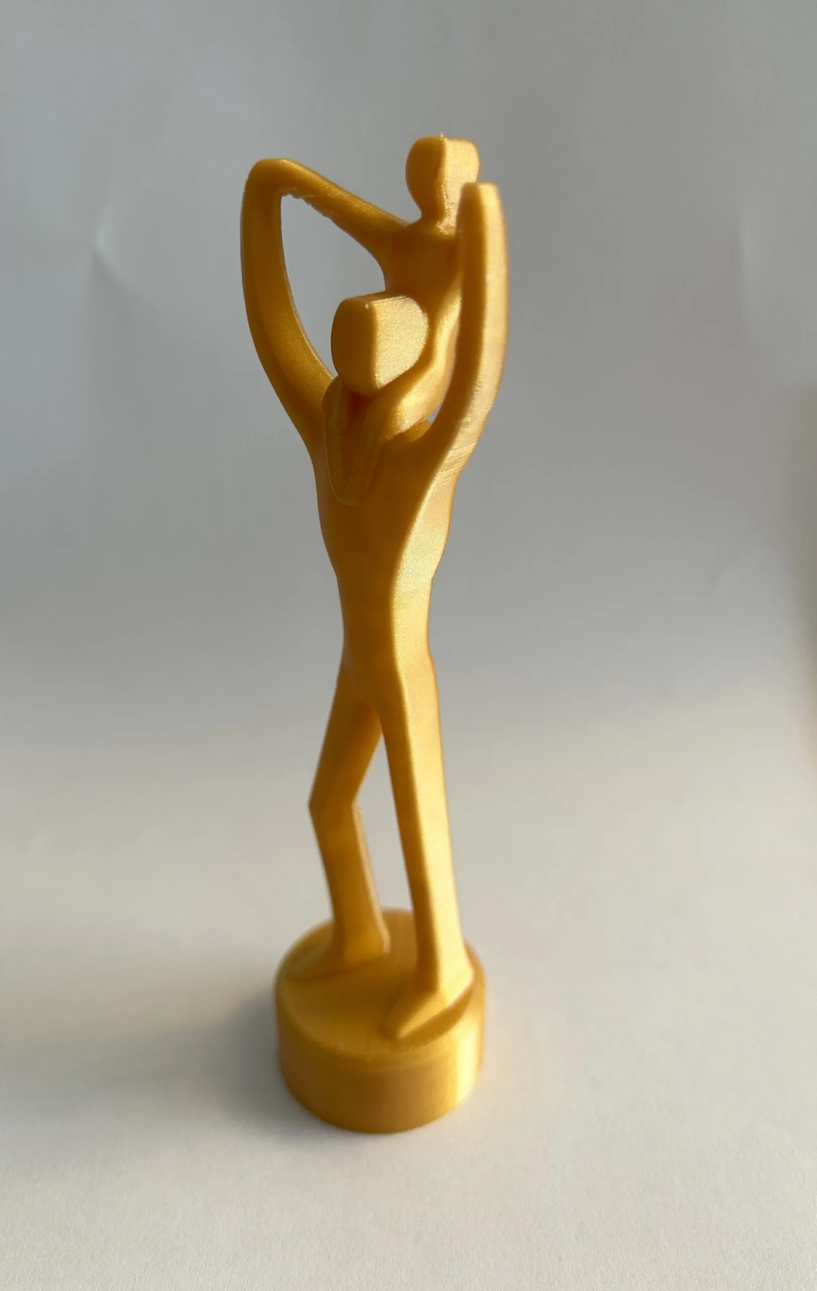 Baba ve Çocuk Figürlü Dekoratif Obje – 13,5 cm 3D Baskı Hediyelik – Babalar Günü İçin Özel Tasarım - Görsel 5