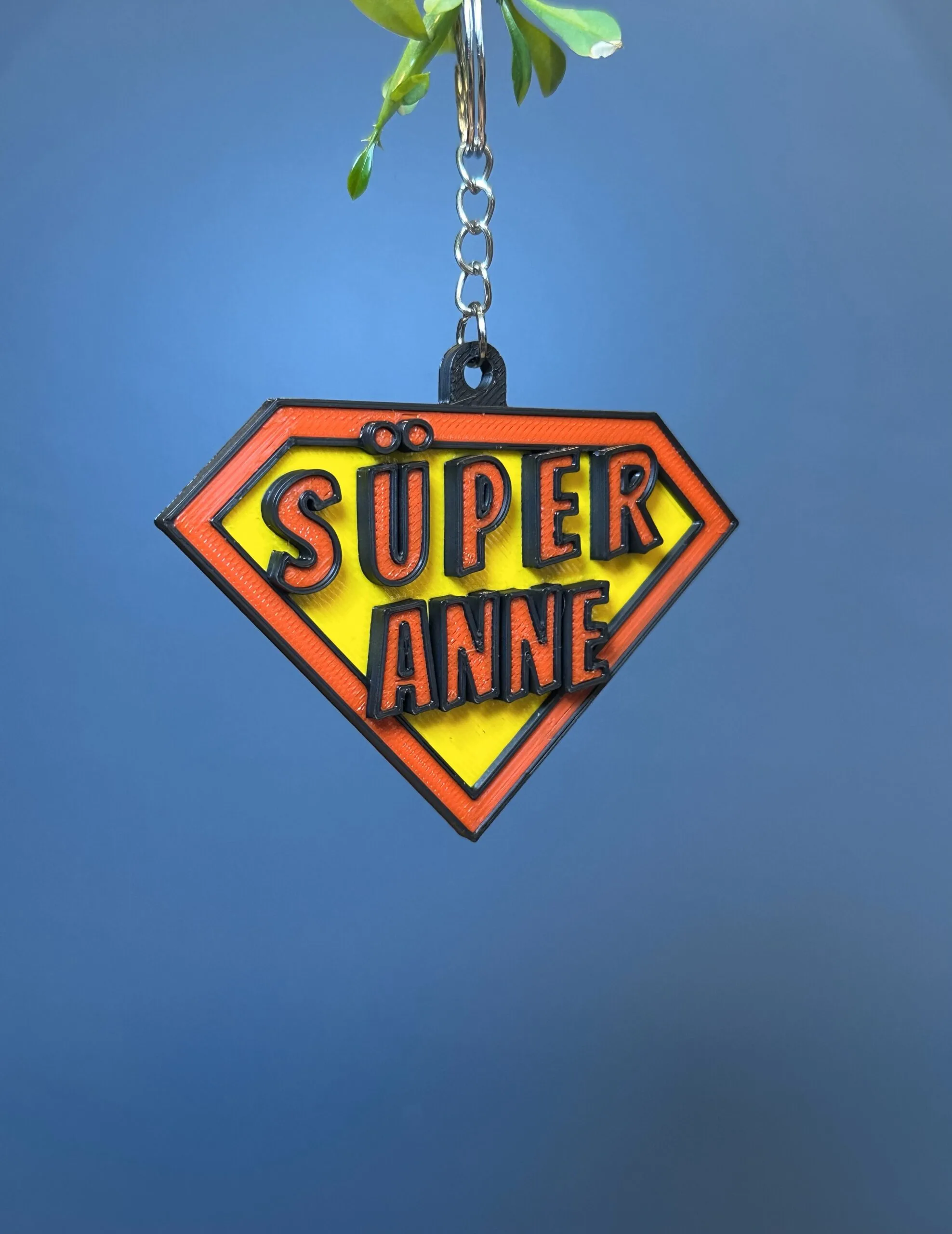 Süper Anne Anahtarlık | Anneler Günü Hediyesi | Eğlenceli & Anlamlı Tasarım 3D Baskı - Görsel 4