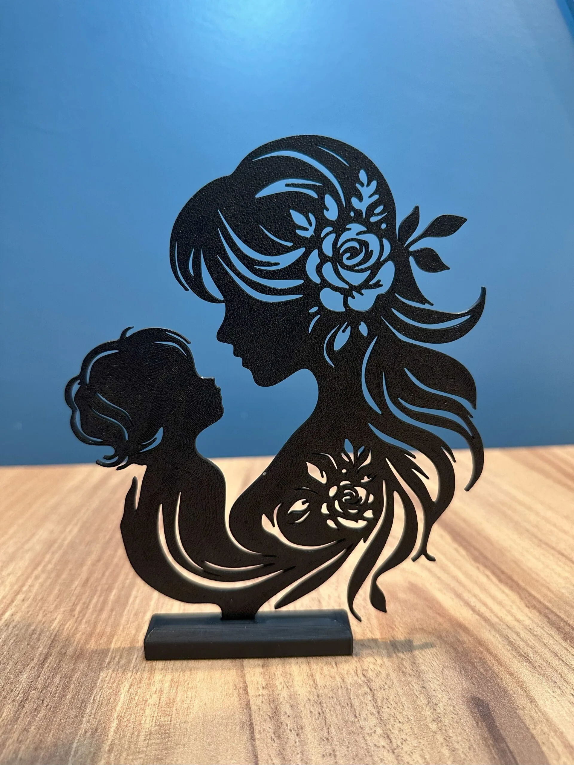 Anne & Bebek Dekoratif Obje | Anneler Günü Hediyesi | Sevgi ve Bağ Temalı El Yapımı Tasarım - Görsel 3