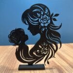 Anne & Bebek Dekoratif Obje | Anneler Günü Hediyesi | Sevgi ve Bağ Temalı El Yapımı Tasarım