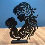 Anne & Bebek Dekoratif Obje | Anneler Günü Hediyesi | Sevgi ve Bağ Temalı El Yapımı Tasarım