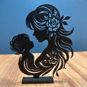 Anne & Bebek Dekoratif Obje | Anneler Günü Hediyesi | Sevgi ve Bağ Temalı El Yapımı Tasarım