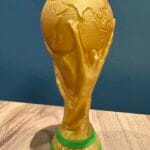 FIFA Dünya Kupası Temalı Kupa – 15 cm 3D Baskı Altın Renk Şampiyonluk Figürü (World Cup)
