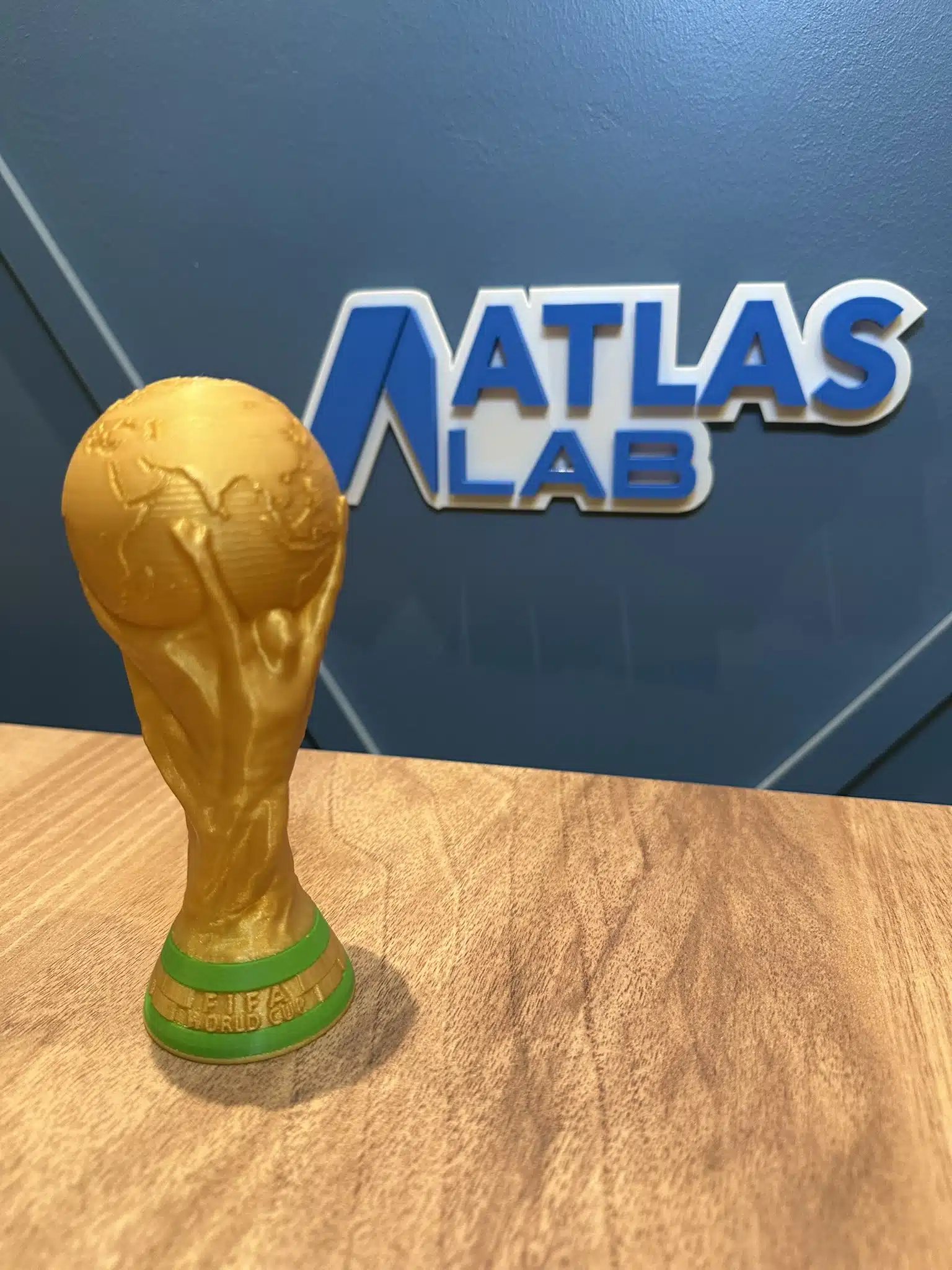 FIFA Dünya Kupası Dekoratif Kupa – 15 cm 3D Baskı Altın Renk - Görsel 7