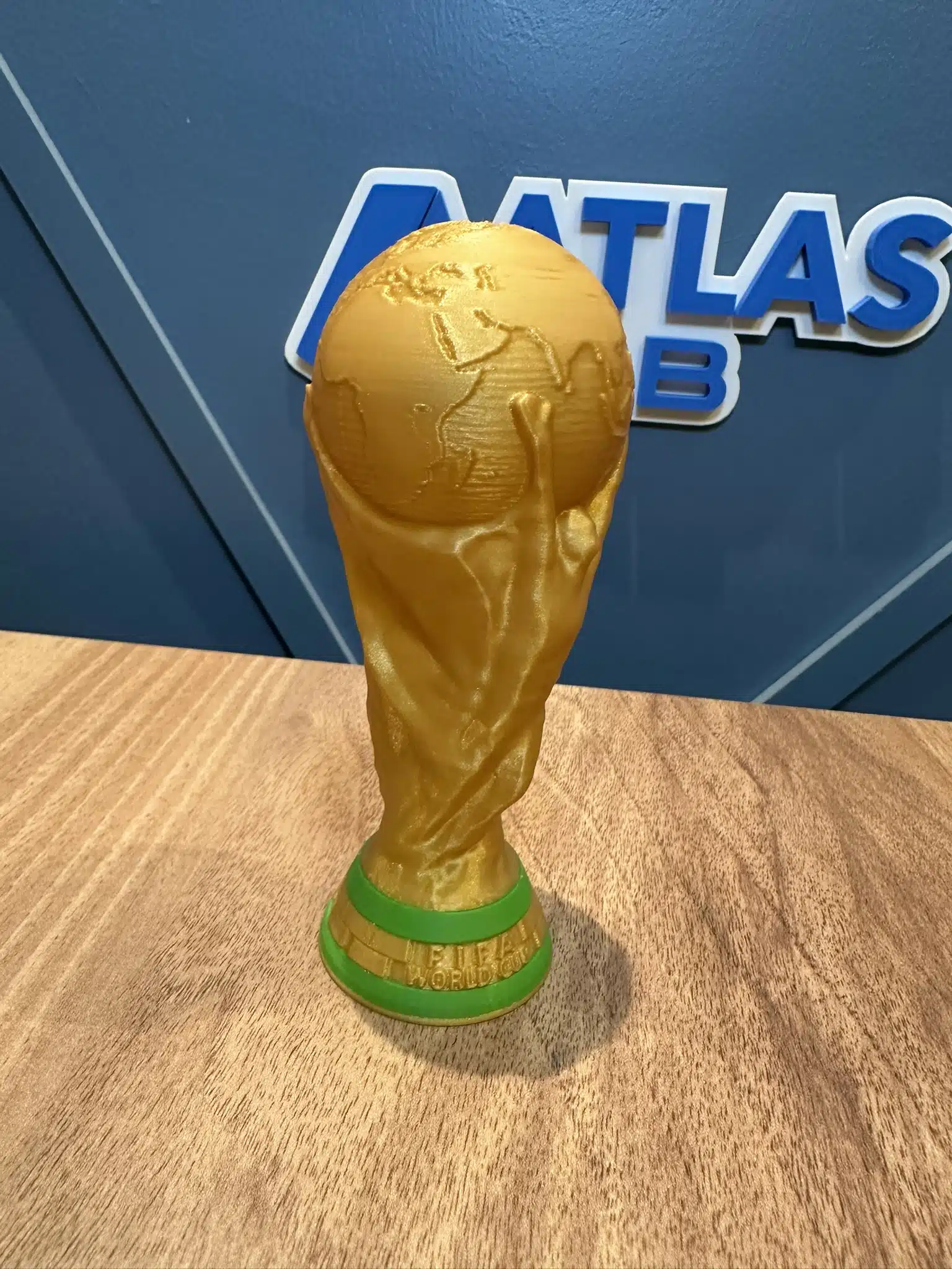 FIFA Dünya Kupası Dekoratif Kupa – 15 cm 3D Baskı Altın Renk - Görsel 8