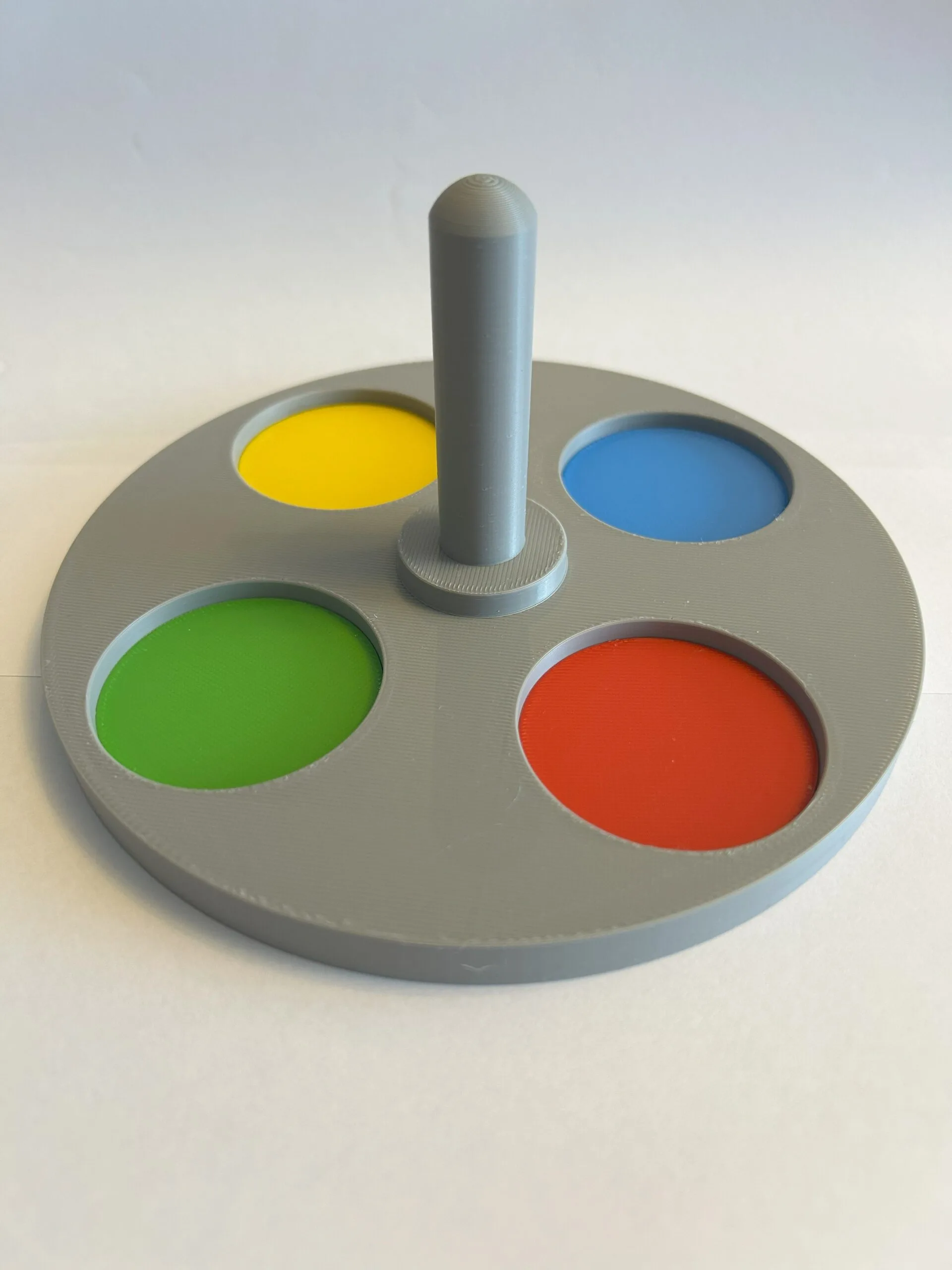 Montessori Renk Eşleştirme Oyuncağı – Halkalı Bul-Tak – Motor Beceriler ve Zeka Geliştirici – Renk Bulmaca Puzzle - Görsel 2