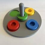 Montessori Renk Eşleştirme Oyuncağı – Halkalı Bul-Tak – Motor Beceriler ve Zeka Geliştirici – Renk Bulmaca Puzzle