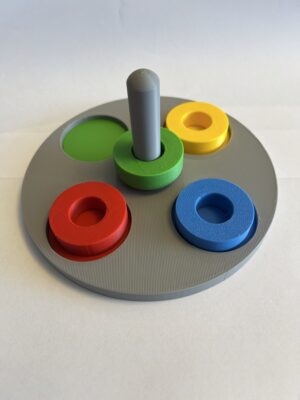 montessori halkalı renk eşleştirme oyuncağı