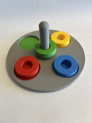 montessori halkalı renk eşleştirme oyuncağı