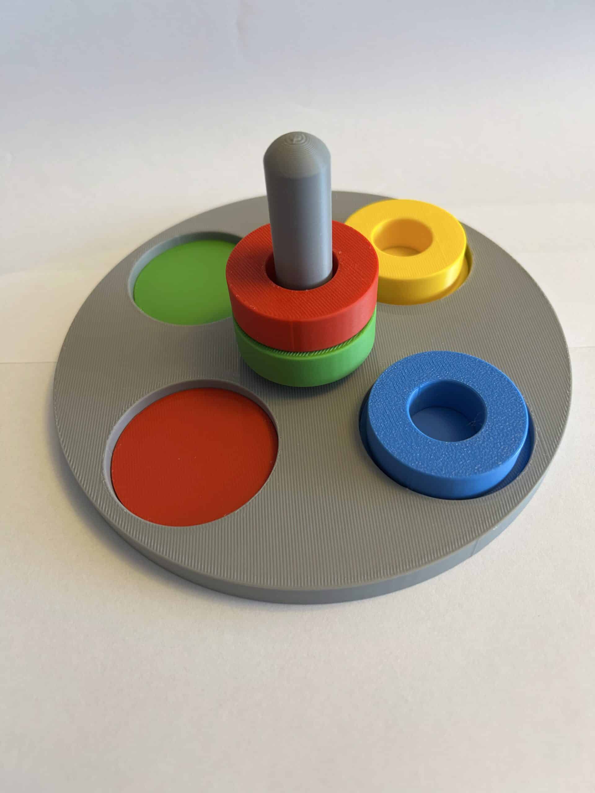 montessori halkalı renk eşleştirme oyuncağı